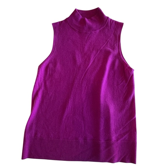 Tahari Merino Wool Women's Sleeveless Sweater Size Large - Picture 3 of 6